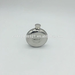 2016 new product 5oz stainless steel pocket hip flask 5oz mini round hip flask outdoor