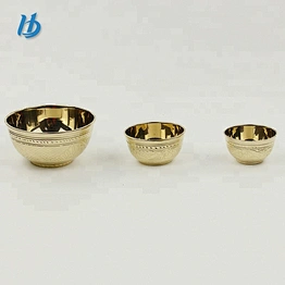 2017 yongkang hibour premium quality single layer pure copper 100% hand engraving bowl