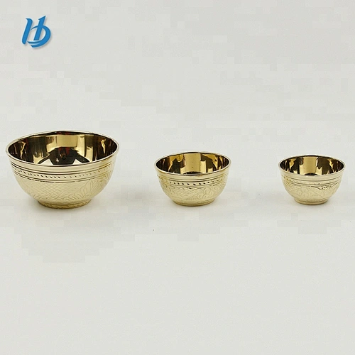 2017 yongkang hibour premium quality single layer pure copper 100% hand engraving bowl