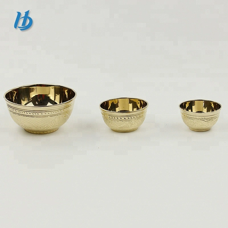 2017 yongkang hibour premium quality single layer pure copper 100% hand engraving bowl