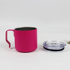 Amazon hot selling steel mug with handle  coffee mug  wholesale handmade mug