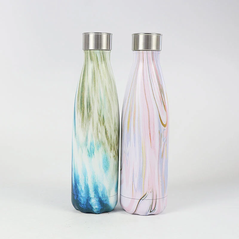 Customized Cola Shaped Stainless Steel Water Bottles with Water Transfer Printing