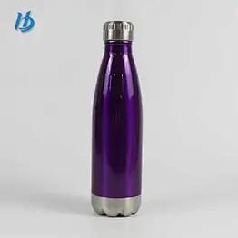 Hot sale sports water bottle,500ml painting cola shape bottle wholesale
