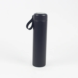 Slim Water Bottle Thermal Water Bottle Stainless Steel Water Bottle with Silicone Rope