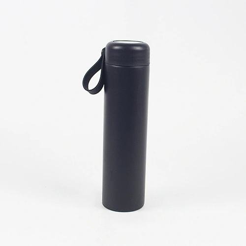 Slim Water Bottle Thermal Water Bottle Stainless Steel Water Bottle with Silicone Rope