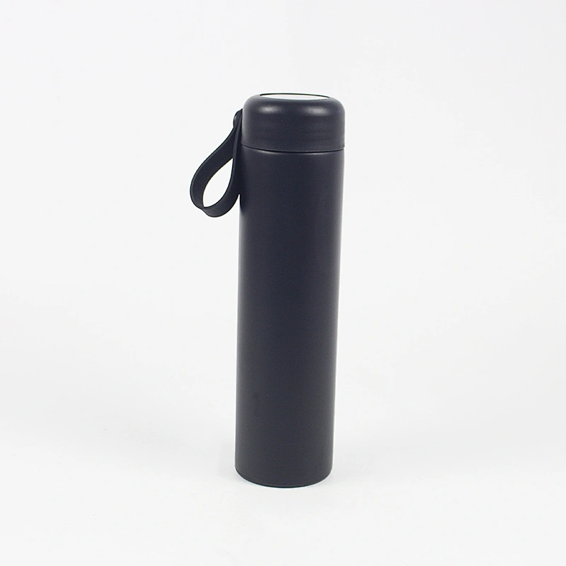 Slim Water Bottle Thermal Water Bottle Stainless Steel Water Bottle with Silicone Rope