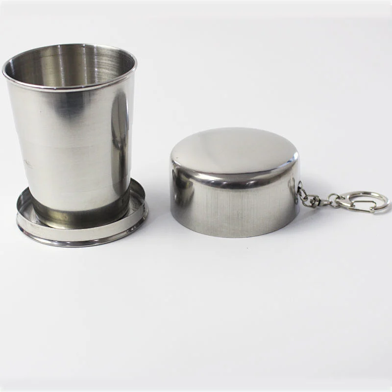the Portable Stainless Steel Collapsible Coffee Cup