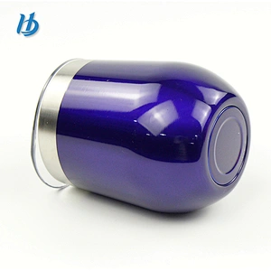 Personalized wine glass customized logo 12 oz stainless steel insulated stemless wine glass tumbler