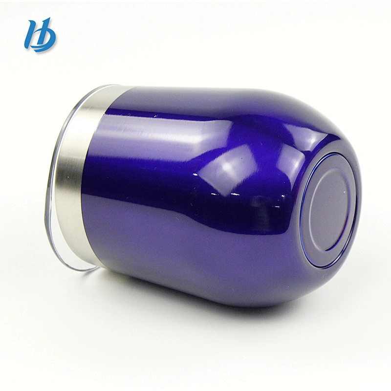 Personalized wine glass customized logo 12 oz stainless steel insulated stemless wine glass tumbler