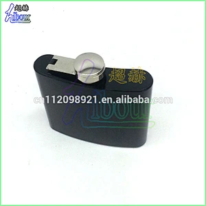 Manufacture classical black spray-paint stainless steel hip flask with custom logo