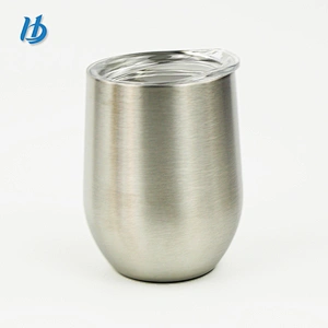 High quality double wall wine glasses food tumbler 12oz vacuum insulated egg tumbler