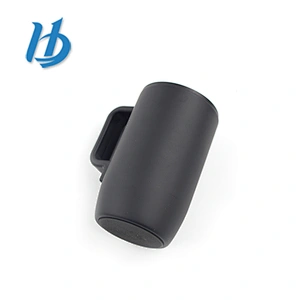 Promotional stainless steel mug,black painting coffee mug with lid and handle