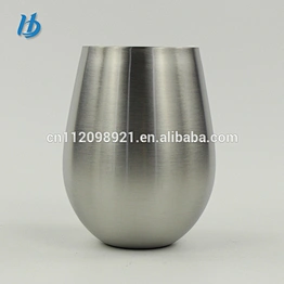Factory OEM BPA Free High Quality 304 Stainless Steel Unbreakable Wine glass With Free Sample