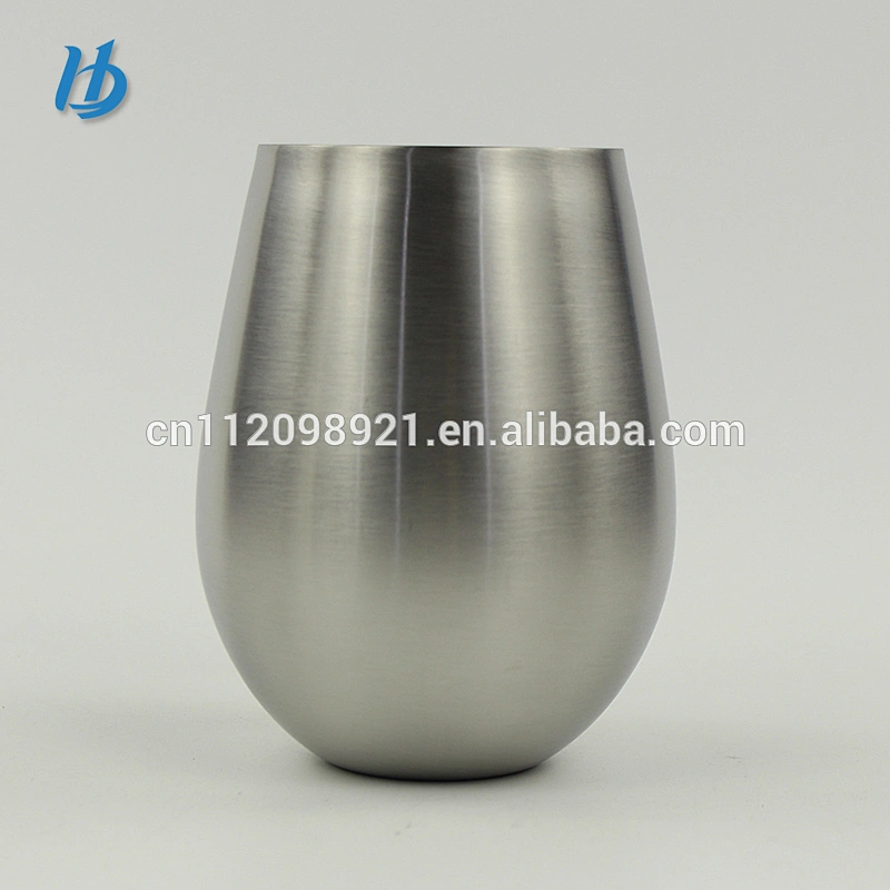 Factory OEM BPA Free High Quality 304 Stainless Steel Unbreakable Wine glass With Free Sample