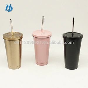 Professional design stainless steel cup ,tumbler cup with lid and straw