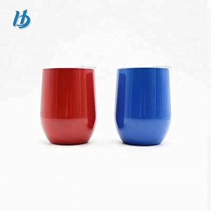 18/8 stainless steel stemless wine glass double wall drinking beer mug coffee cup with customized