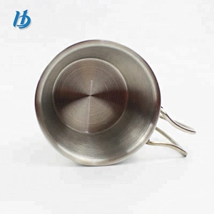 Wholesale metal travel mug cup,stainless steel coffee mug with two handle