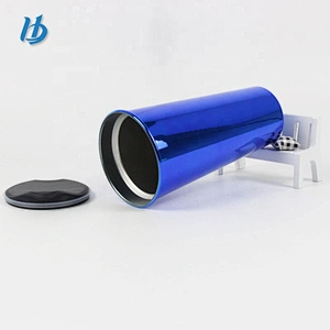 Electroplated coffee travel mug,500ml double wall beer mug with handle