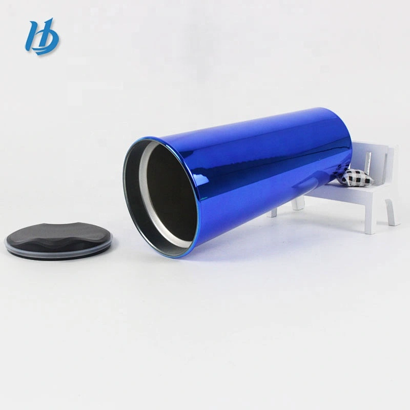 Electroplated coffee travel mug,500ml double wall beer mug with handle