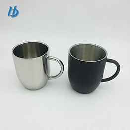 Wholesale Custom Double Wall Gold Plated Stainless Steel Coffee Mugs Tumbler