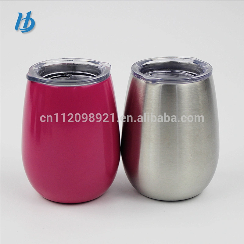 Eco-friendly stainless steel stemless wine glass,portable wine glass bottle for drinking