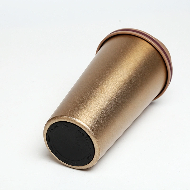 wholesale stainless steel coffee cups double wall disposable cup with handle