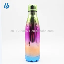 High quality vacuum insulated cola shaped water bottle,stainless steel double wall cola bottle wholesale