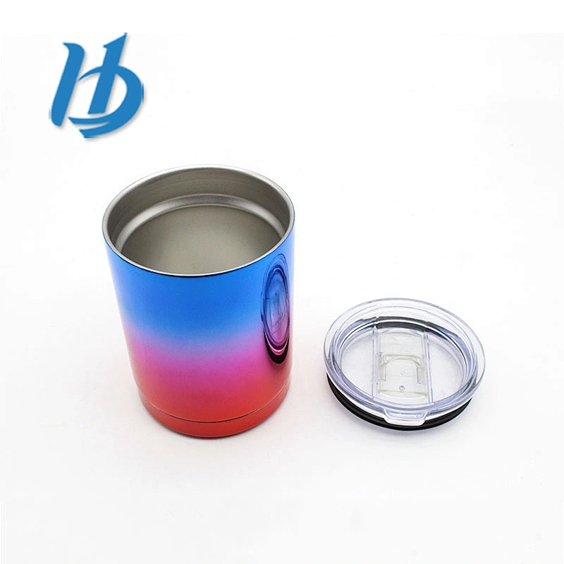 Best quality 304 stainless steel insulated 10 oz electroplated color tumbler with lids