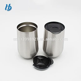Factory Wholesale OEM BPA Free 16oz double wall stainless steel vaccun insulated wine glass
