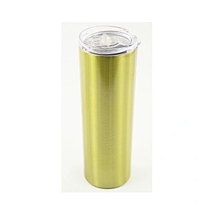 Outdoor Unbreakable 20 OZ Double-Insulated Stainless Steel Slim Skinny Tumbler With Lid and Straw