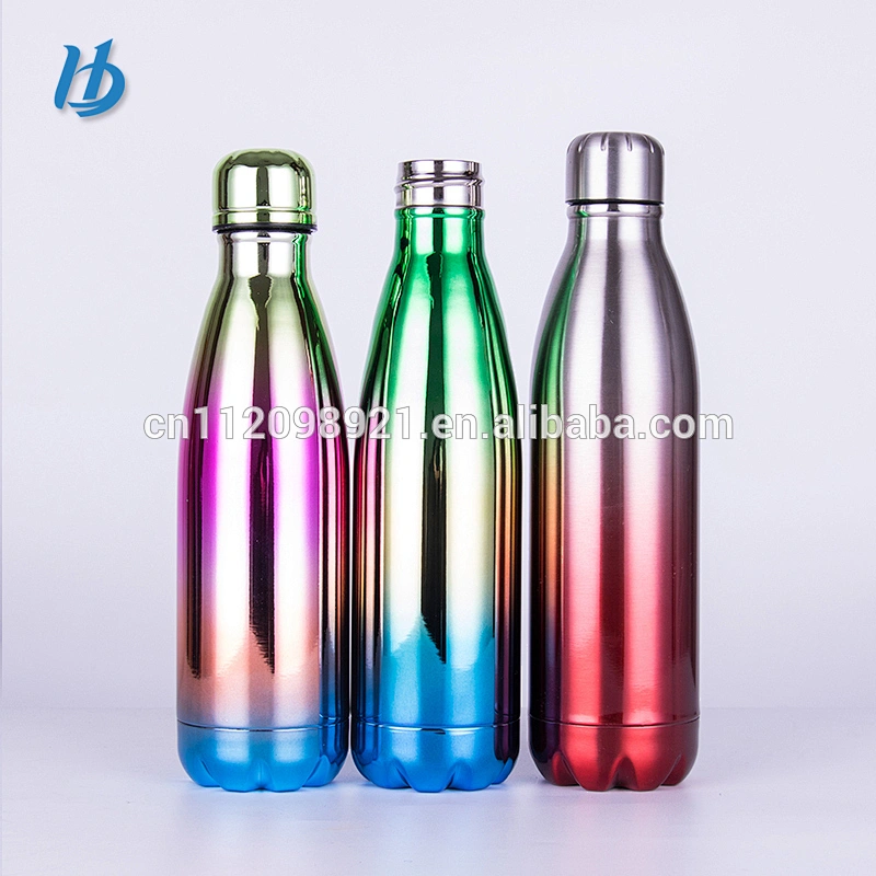 Yongkang Wholesale OEM BPA Free Stainless Steel cola shape water bottle with silver bottom