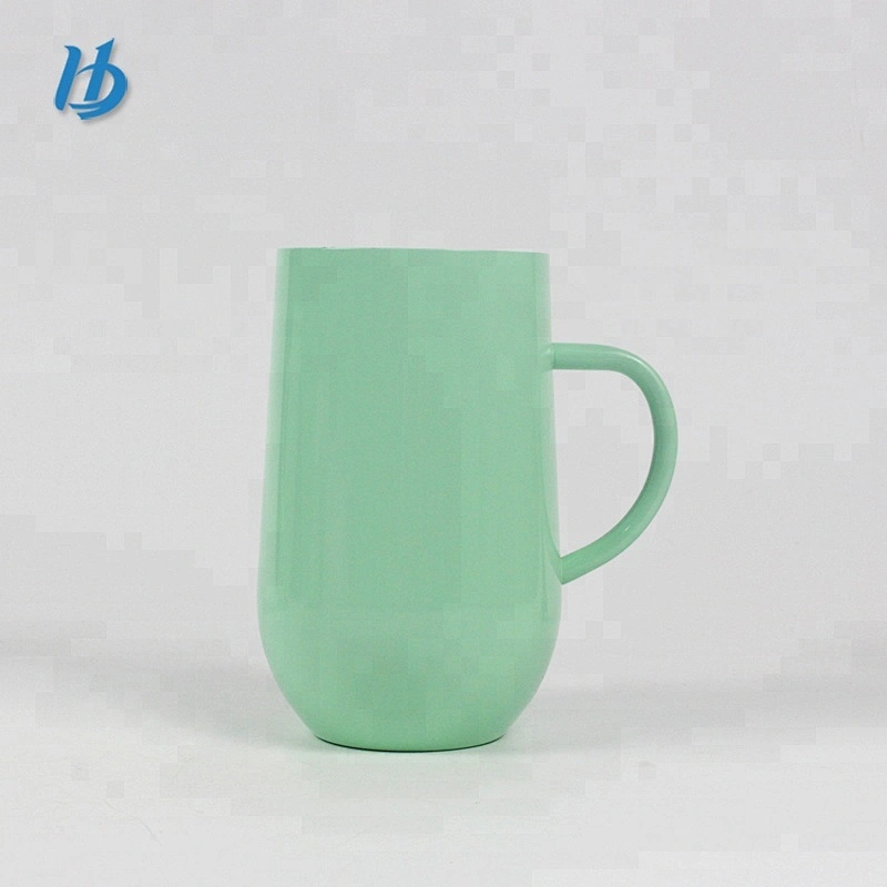 New design stainless steel stemless wine glass with handledouble wall insulated coffee mugs