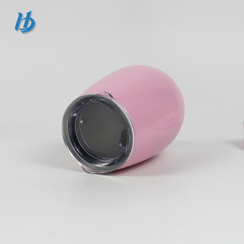 Elegant stemless wine glass,unbreakable wine glass with lid wholesale