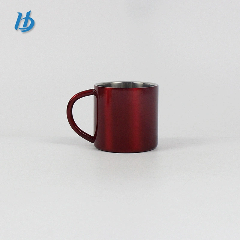 Newest wholesale cheap stainless steel insulated double wall coffee mugs water cups with plastic lid