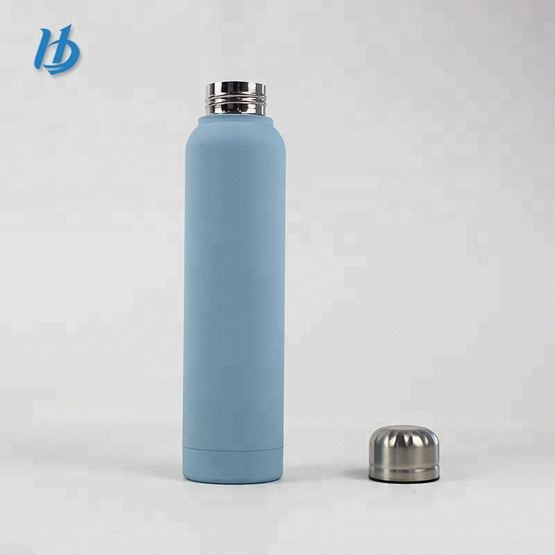 600ml High quality double wall stainless steel thermos bottle tall thin bottle