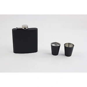 Custom Gift Stainless Steel Hip Flask Set