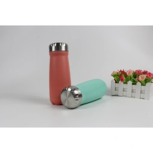 S/S Double Wall Powder Coated Sports Water Bottle with custom Logo