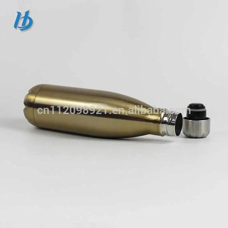 High quality stainless steel insulated water bottle,cola shape bottle customized logo