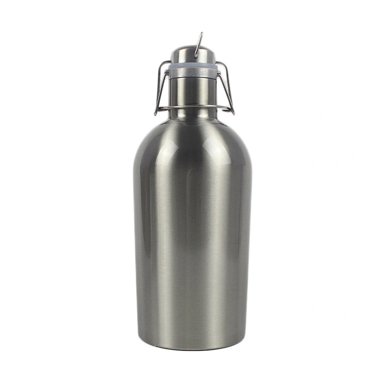 hot selling high quality 18/8 mini keg stainless steel flip cap beer growler 32oz/64oz bottle tumblers
