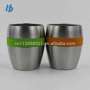 Metal stemless stainless steel wine glass,9OZ customized cup wholesale