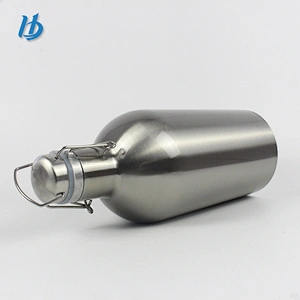 64oz Stainless Steel Beer Growler, Swing Top Insulated Beer Growler,Beer Bottle