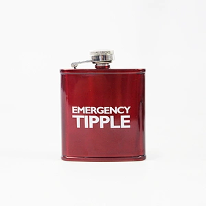 2017 new products stainless steel unique hip flask with sports embossing pattern