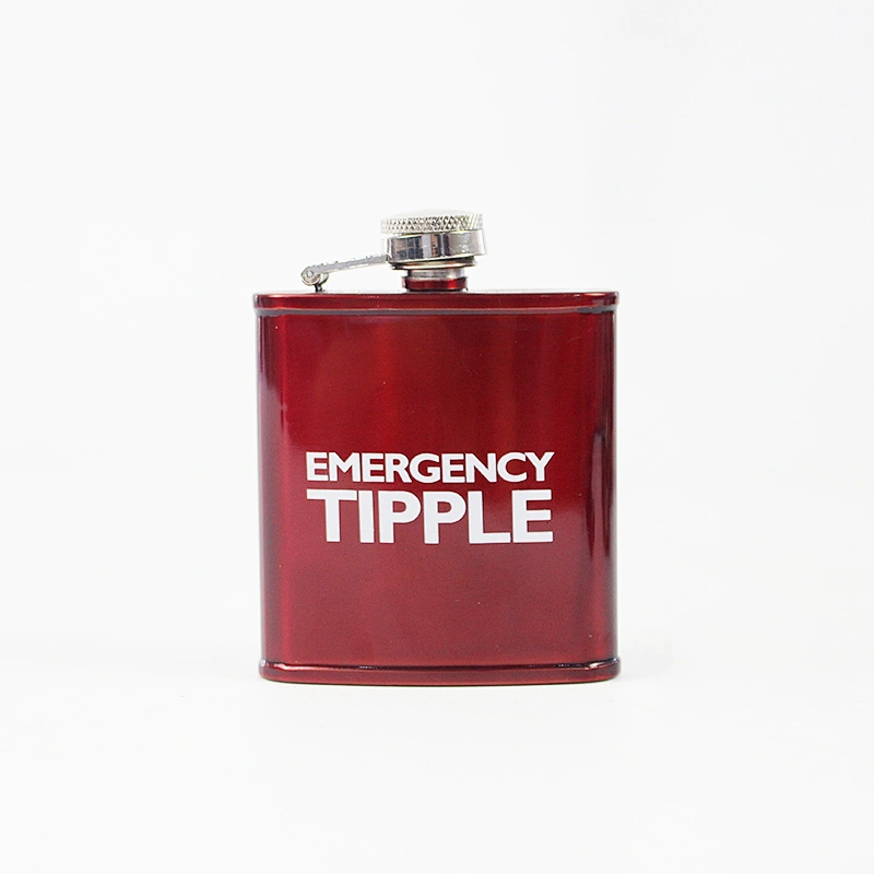 2017 new products stainless steel unique hip flask with sports embossing pattern