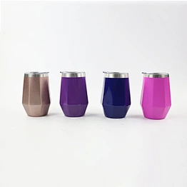 New personalized insulated vacuum stainless steel  wine glass with unique impression