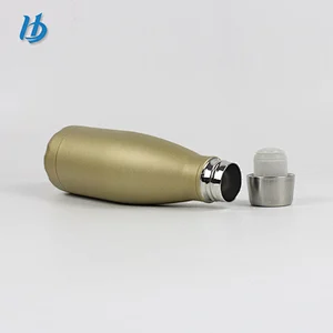 2019 fashionable drinking bottle vacuum bottle with cup brush stainless steel coke bottle