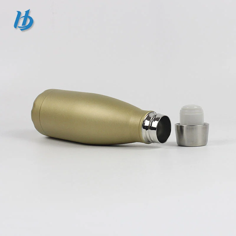 2019 fashionable drinking bottle vacuum bottle with cup brush stainless steel coke bottle