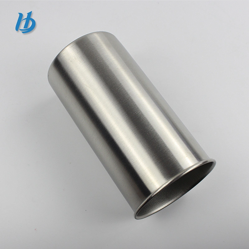 Wholesale customized logo without handle camping mug Stainless steel single straight cup with rolled edge