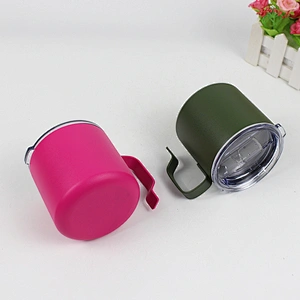 Amazon hot selling steel mug with handle  coffee mug  wholesale handmade mug