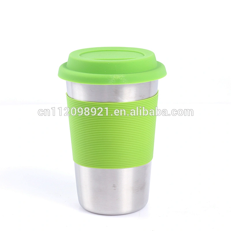Amazon hot selling Wholesale single wall stainless steel cups coffee cup customized logo color