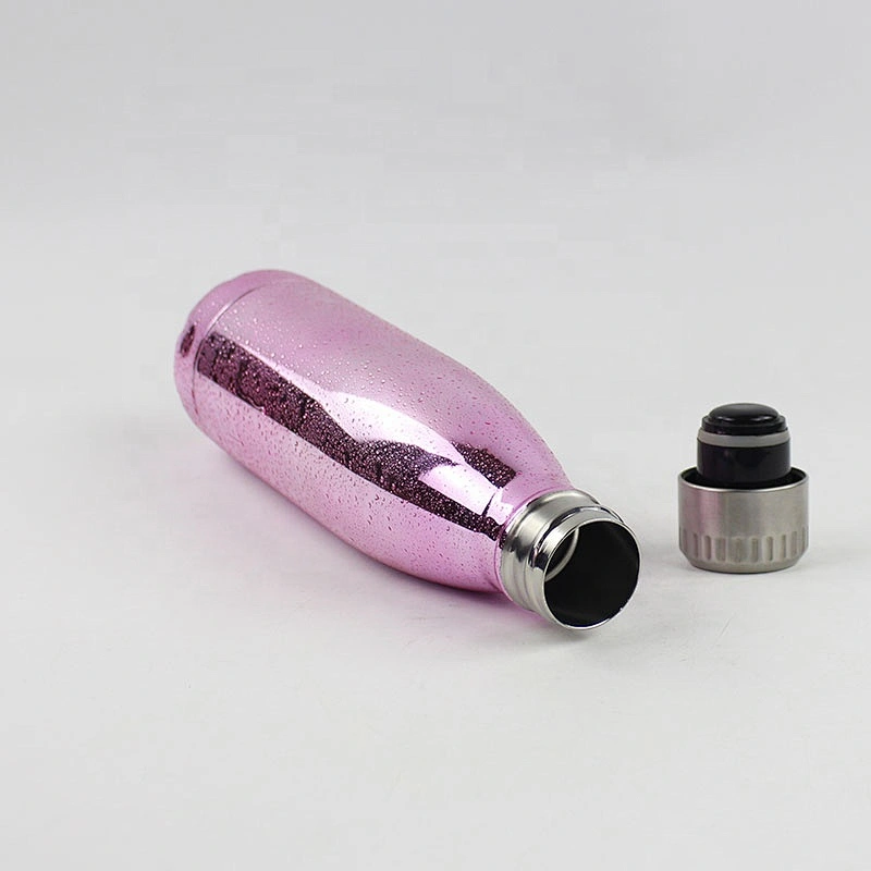Unique design cola bottle,500ml thermos bottle stainless steel water bottle